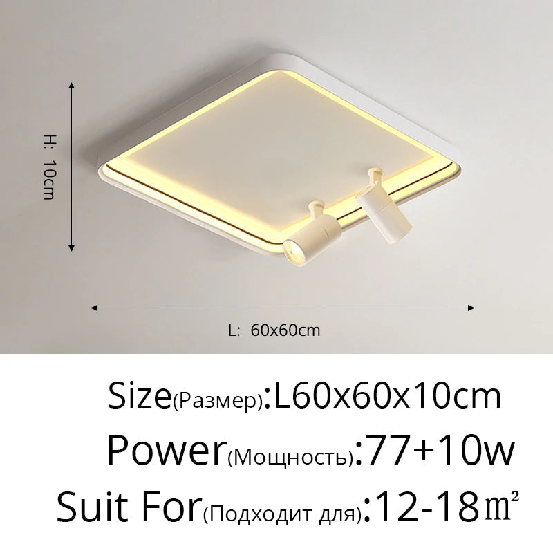 nouveau plafond moderne à leds monté en surface