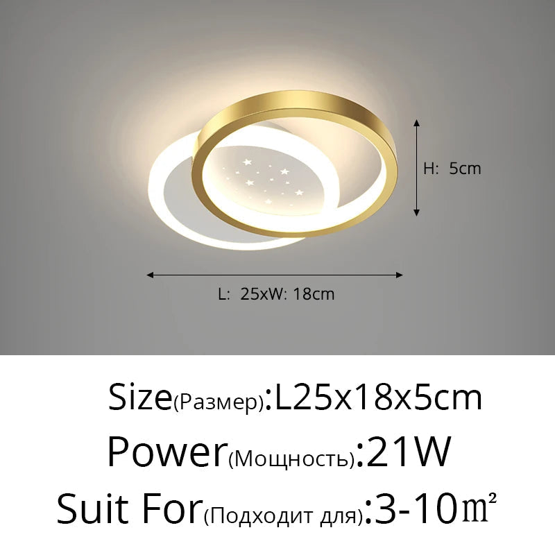 plafonnier led minimaliste moderne pour extérieur