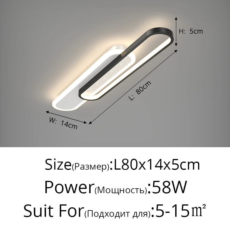 plafonnier led minimaliste moderne pour extérieur