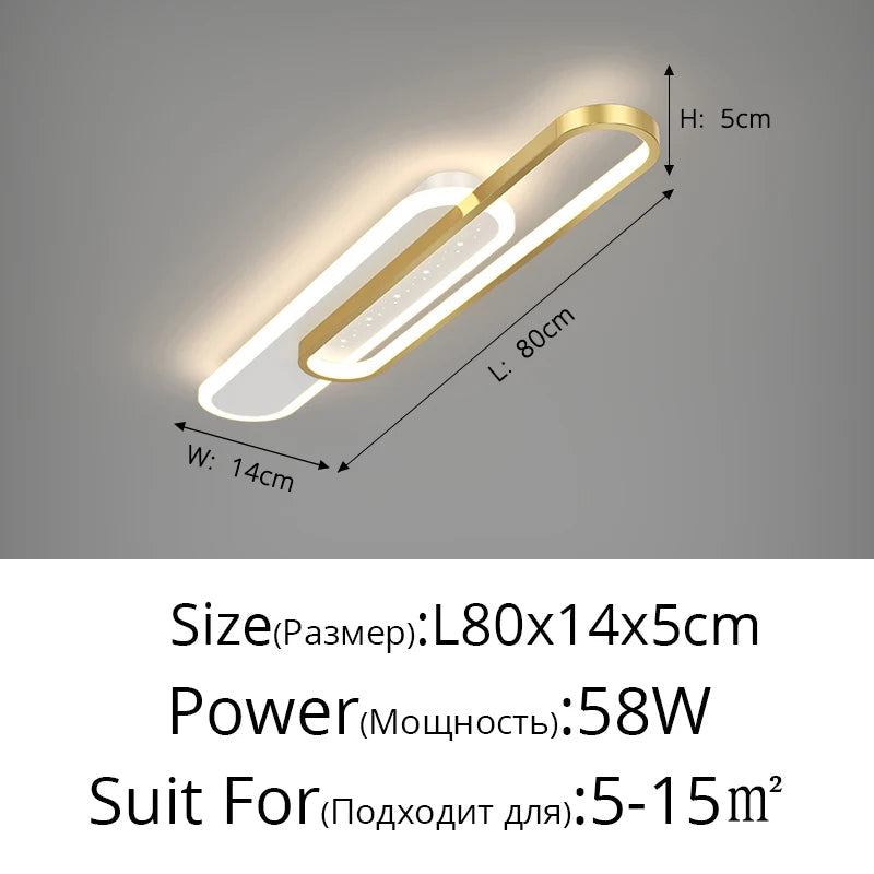 plafonnier led minimaliste moderne pour extérieur