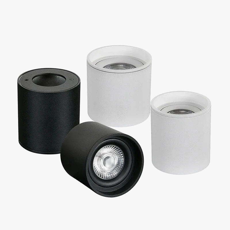 nouveaux spots led cylindriques à intensité variable pour éclairage intérieur