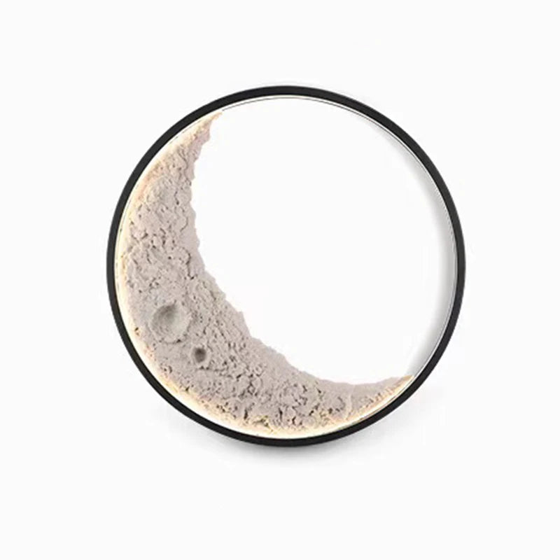 nouvelle applique murale lune led étanche moderne extérieur jardin résine