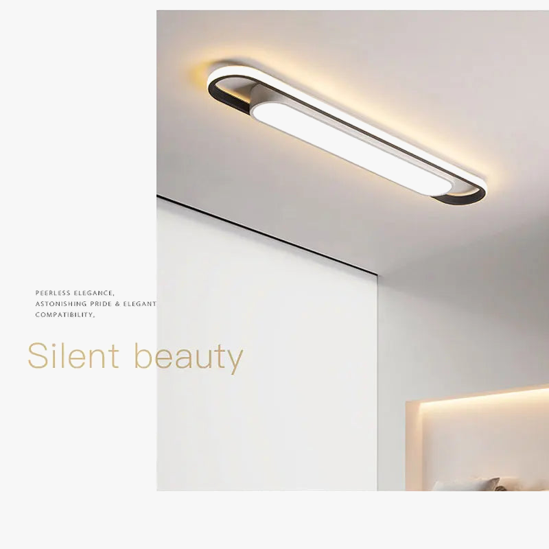 Plafonnier rectangulaire simple plafond moderne à LED