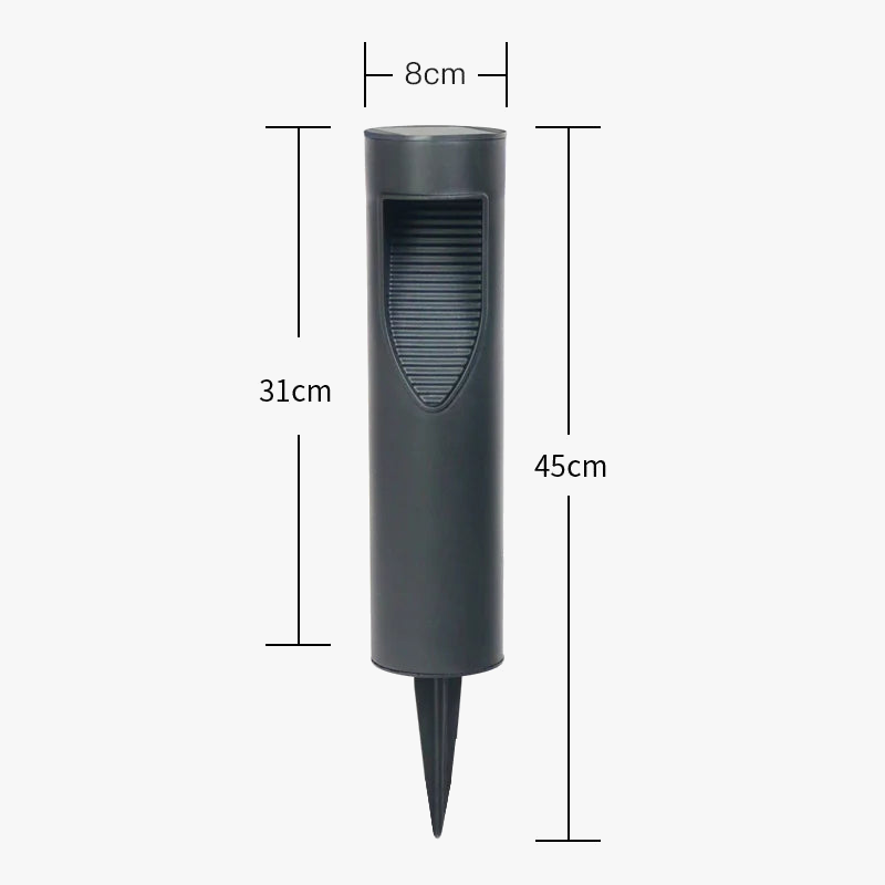 outdoor lighting Lumière de jardin lumière LED solaire IP65 lampe de pelouse simplicité moderne lumières extérieures solaires paysage pelouse borne lumineuse