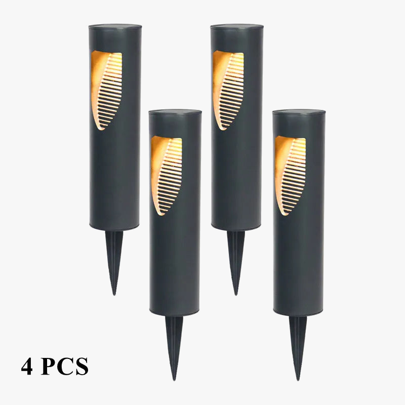 outdoor lighting Lumière de jardin lumière LED solaire IP65 lampe de pelouse simplicité moderne lumières extérieures solaires paysage pelouse borne lumineuse