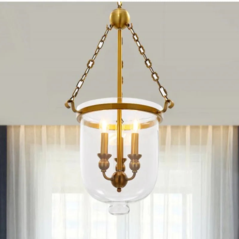 Lustre style américain Loft Bar en verre