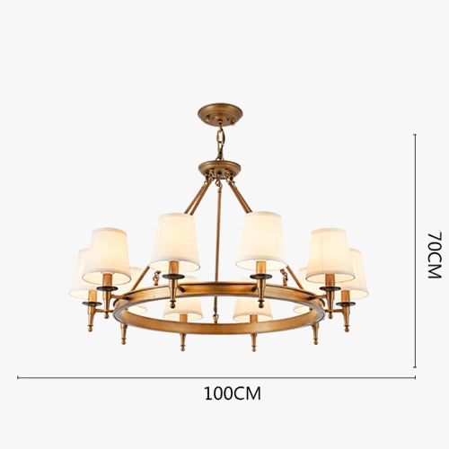 lustre américain rétro maison intérieur salon salle à manger décor plafond tissu abat-jour Lampara techo