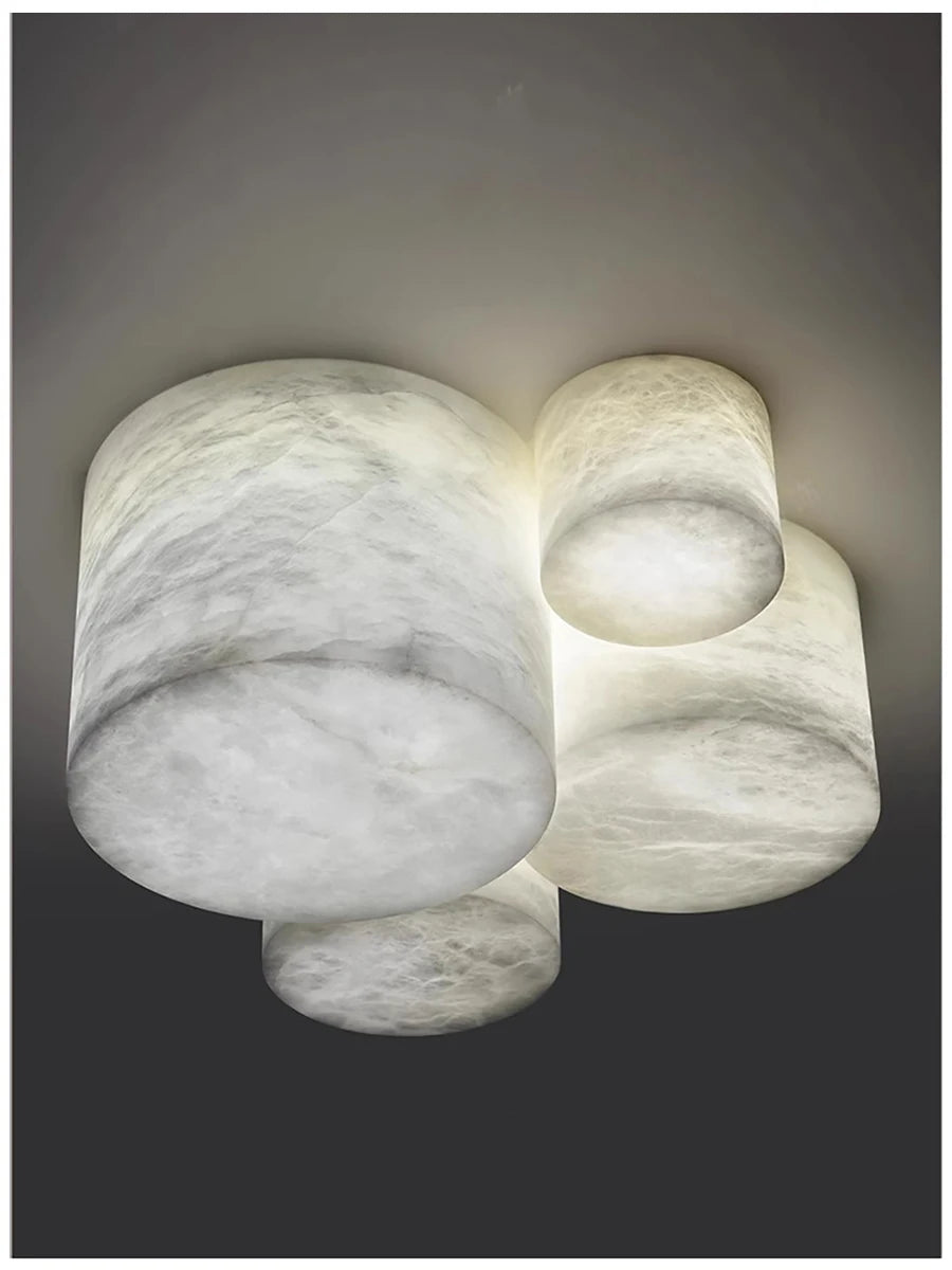 Petit plafonnier Led en marbre espagnol