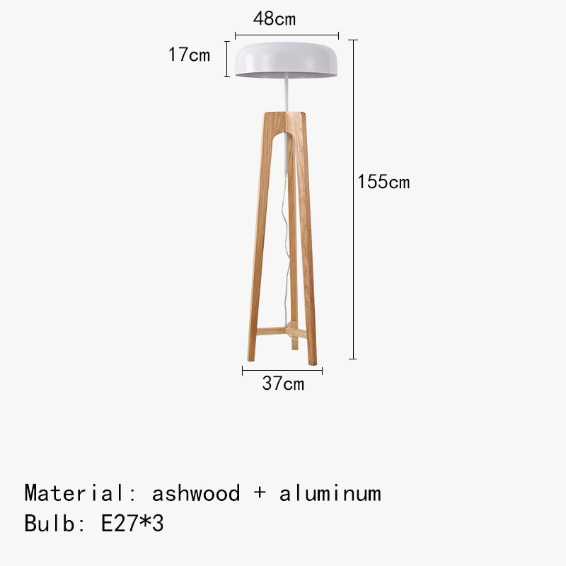 Pileo Porada – lampadaire classique en bois