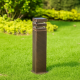 pilier lumineux led aluminium étanche pour jardin extérieur