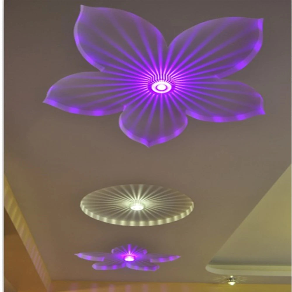 plafond moderne avec lampe encastrée led artly créative