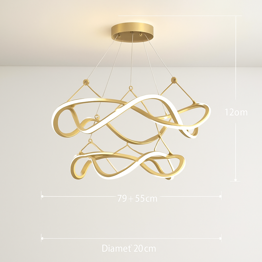 Plafond moderne à LEDs Lampe Lustre Pour Salon Hall Restaurant Chambre Suspension Lumière Décor Intérieur Luminaire Lustre