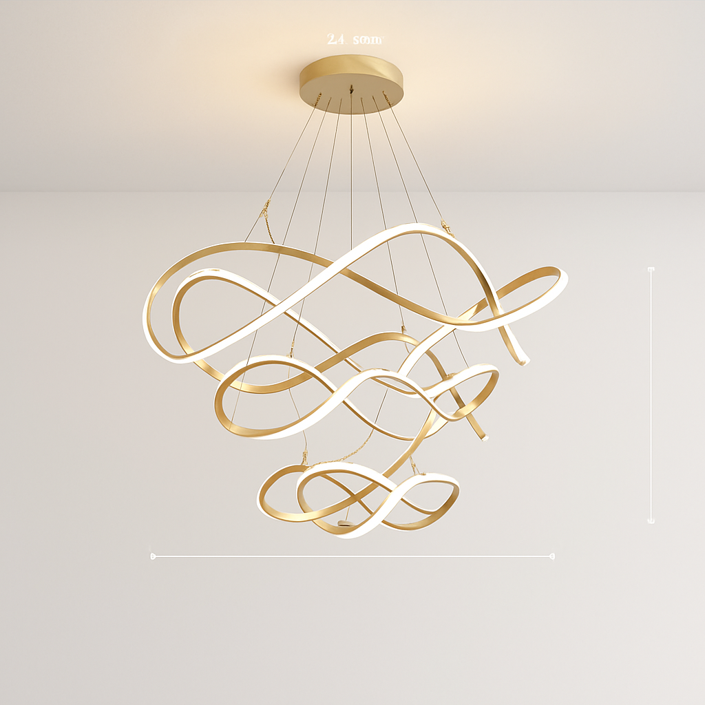 Plafond moderne à LEDs Lampe Lustre Pour Salon Hall Restaurant Chambre Suspension Lumière Décor Intérieur Luminaire Lustre