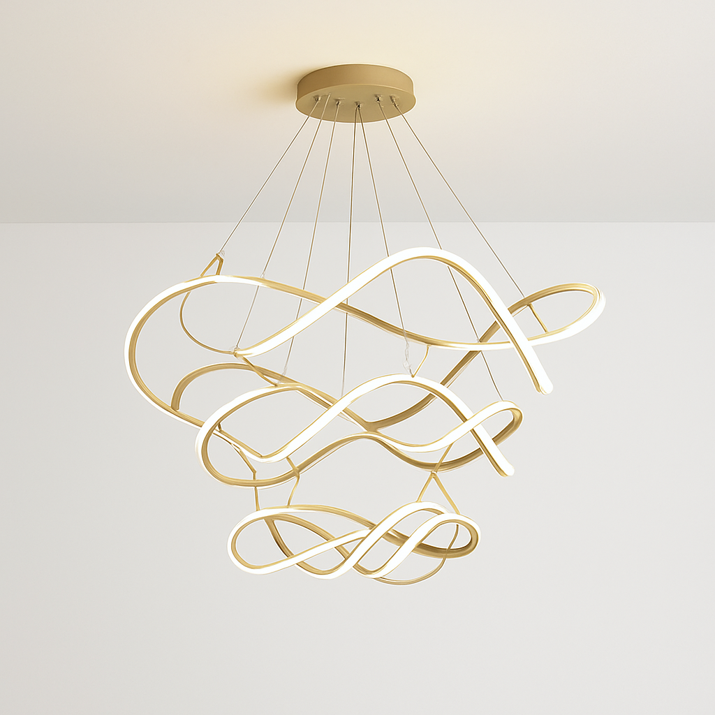 Plafond moderne à LEDs Lampe Lustre Pour Salon Hall Restaurant Chambre Suspension Lumière Décor Intérieur Luminaire Lustre