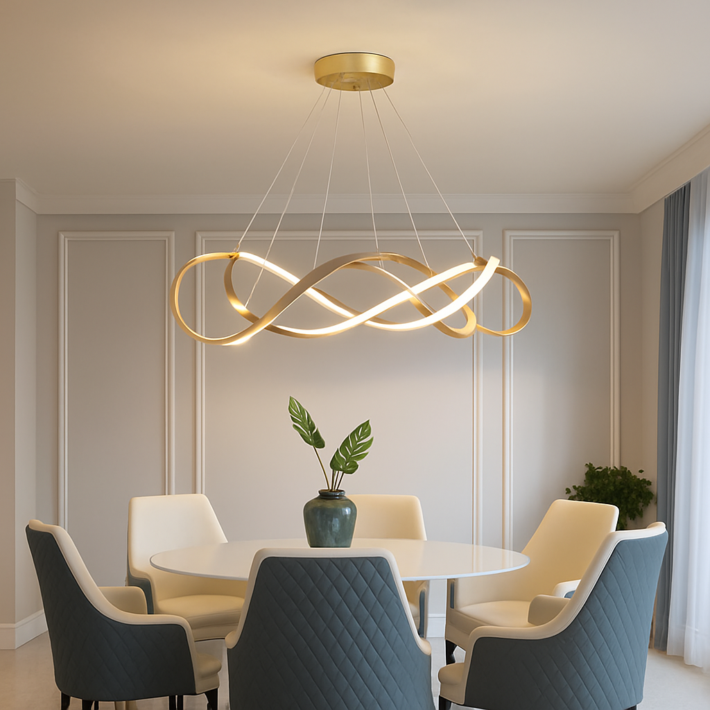Plafond moderne à LEDs Lampe Lustre Pour Salon Hall Restaurant Chambre Suspension Lumière Décor Intérieur Luminaire Lustre