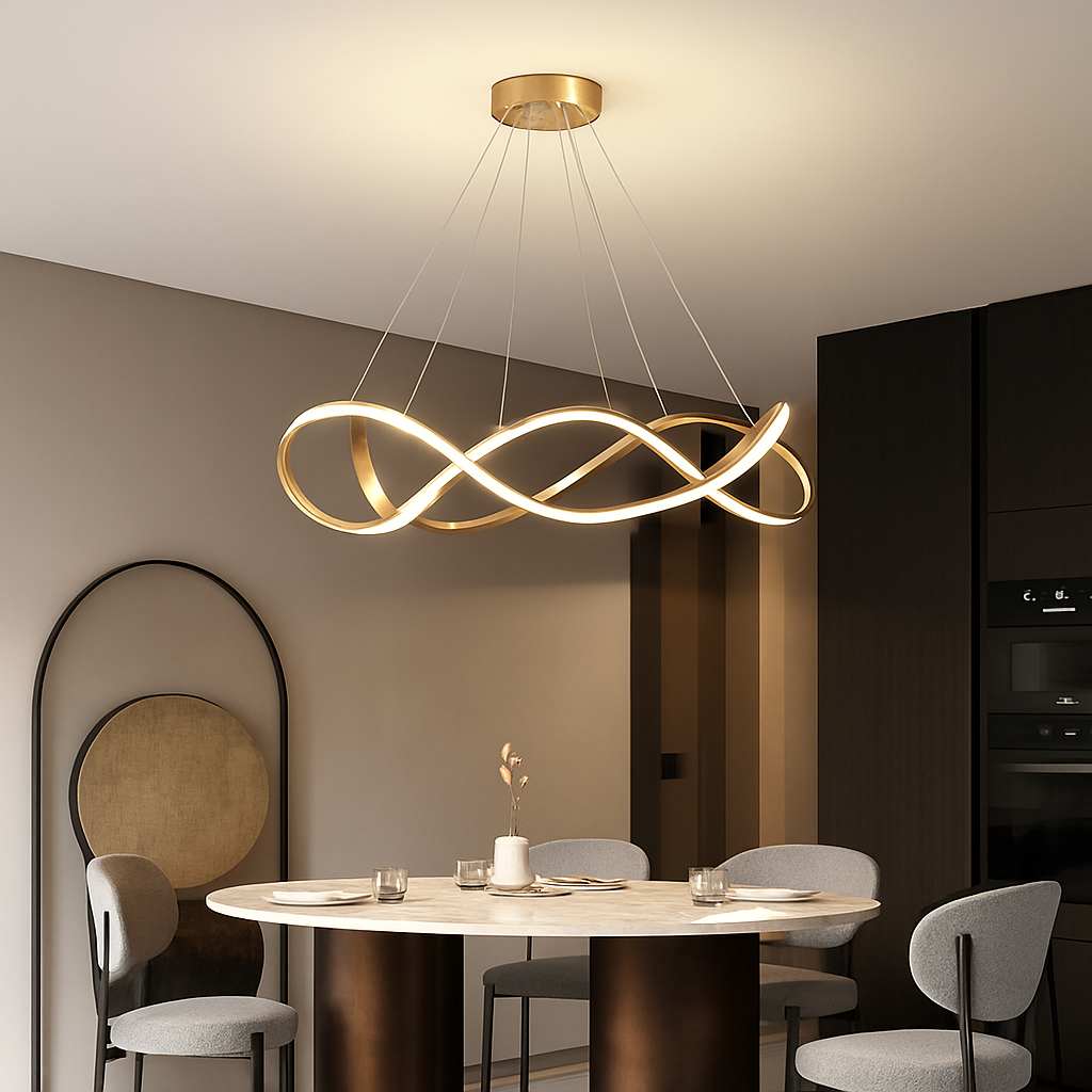 Plafond moderne à LEDs Lampe Lustre Pour Salon Hall Restaurant Chambre Suspension Lumière Décor Intérieur Luminaire Lustre