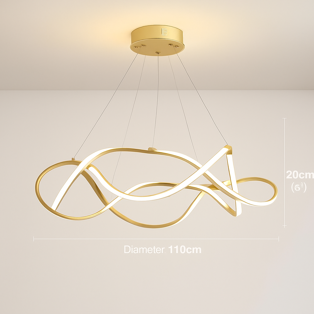 Plafond moderne à LEDs Lampe Lustre Pour Salon Hall Restaurant Chambre Suspension Lumière Décor Intérieur Luminaire Lustre