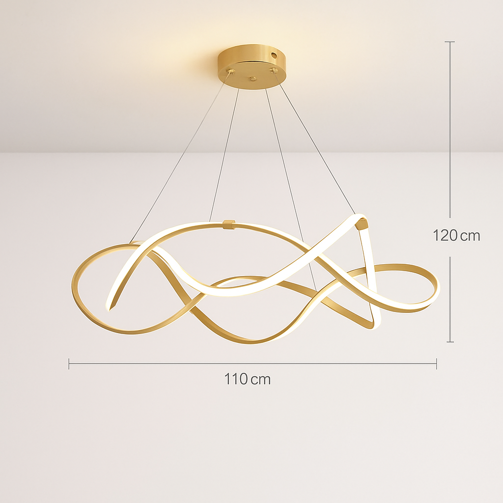 Plafond moderne à LEDs Lampe Lustre Pour Salon Hall Restaurant Chambre Suspension Lumière Décor Intérieur Luminaire Lustre