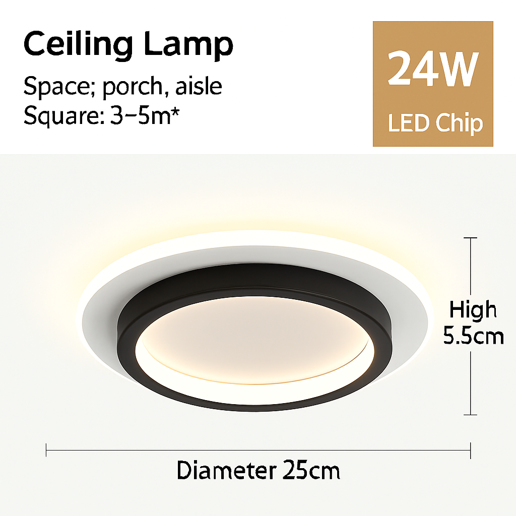 Plafond moderne à LEDs lampe pour salon escalier allée vestiaire couloir chambre plafonnier intérieur décor à la maison luminaire