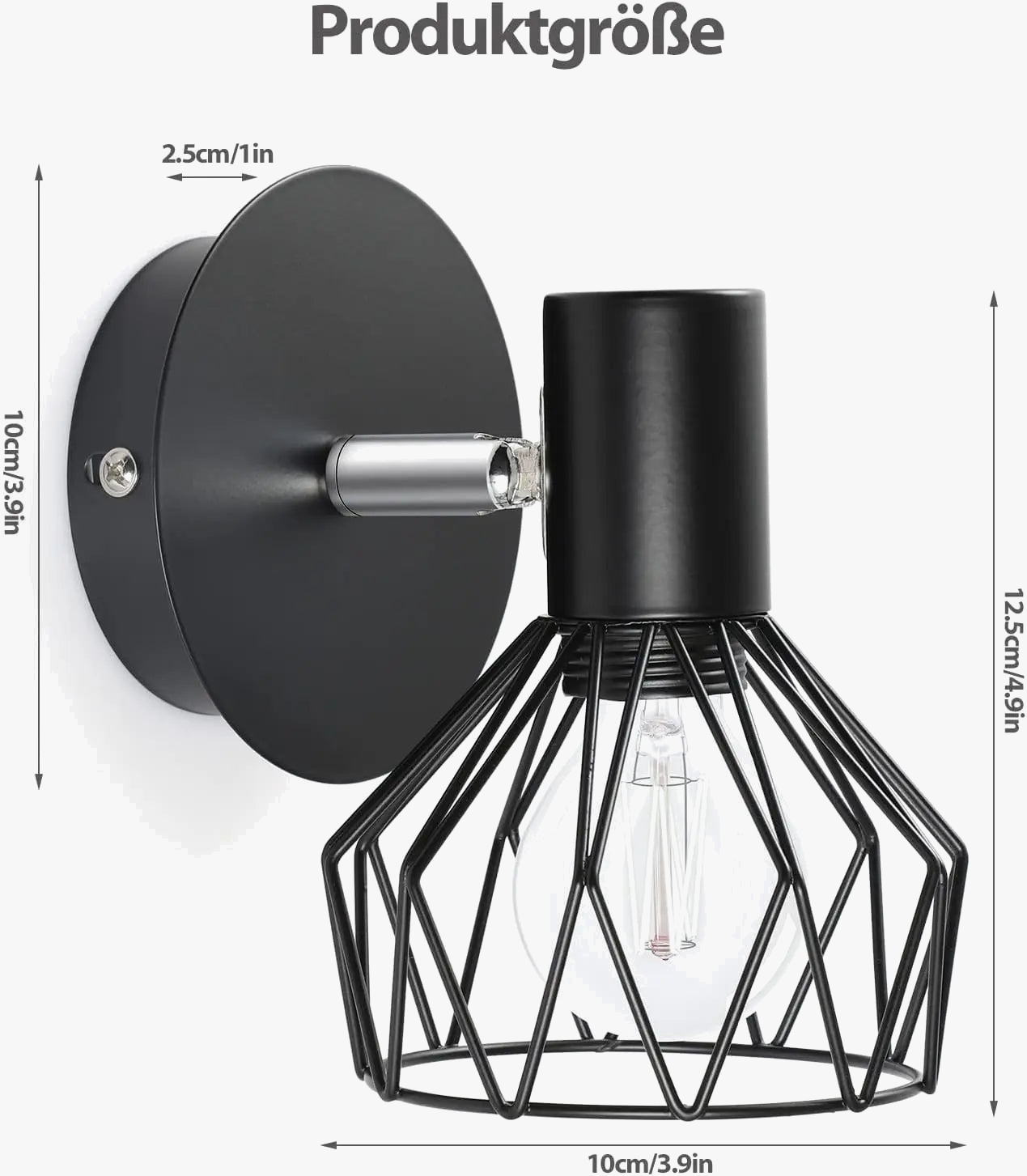 plafonnier à angle réglable pour éclairage vintage et moderne