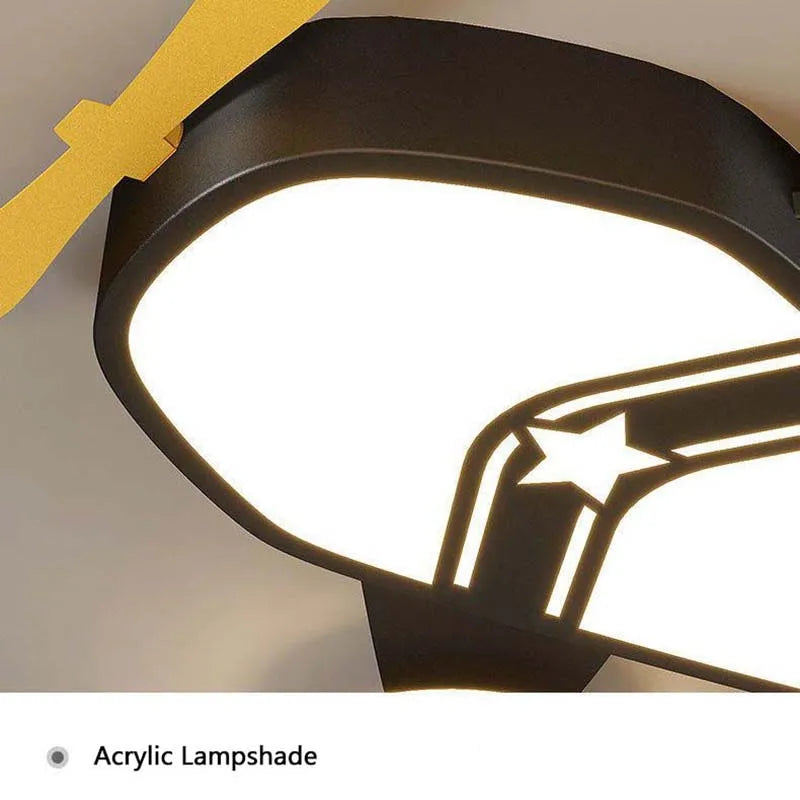 plafonnier avion lumineux pour chambre d'enfant garçon