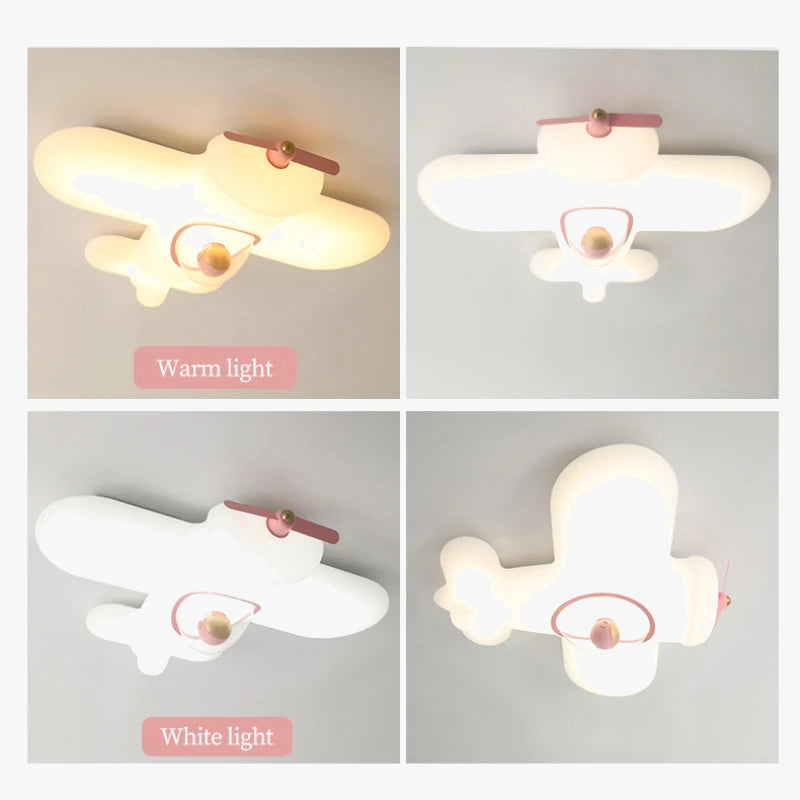 plafonnier avion mignon pour chambre d'enfant moderne et minimaliste