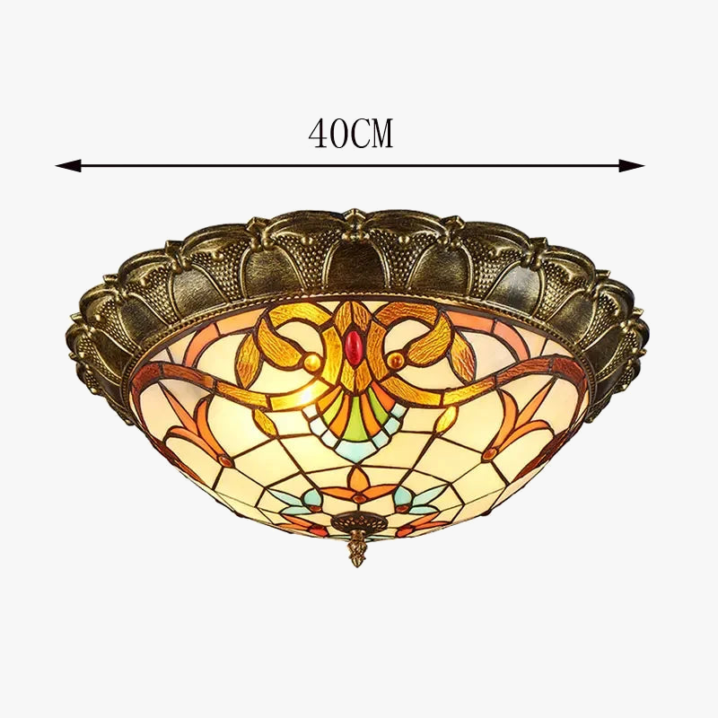 plafonnier baroque en verre de bohême pour décoration moderne