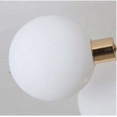 Plafonnier boule de verre nordique or noir pour salon chambre Hall suspension lampe décor à la maison éclairage Lustres Luminaires
