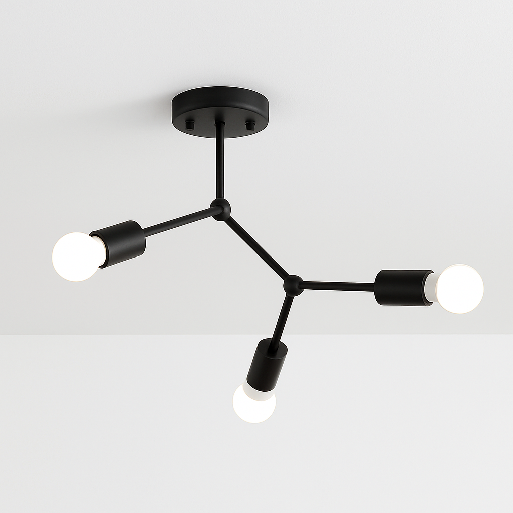 Plafonnier branche de spots style retro Personality