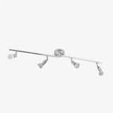 Plafonnier chromé barres à spots LED Spotlight