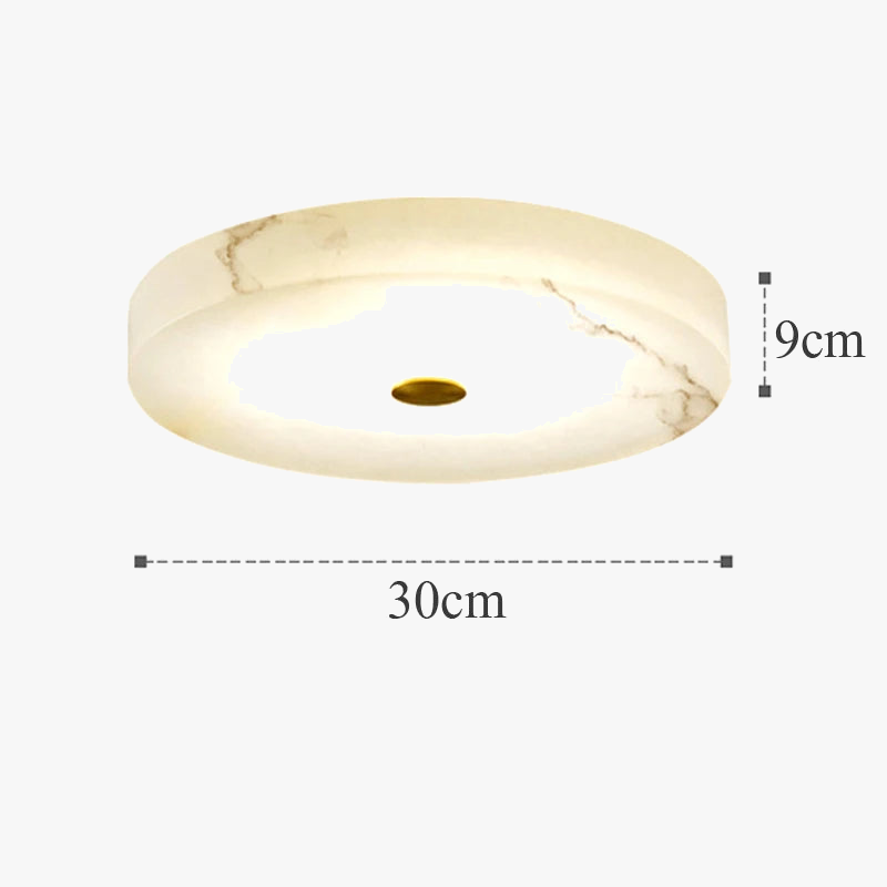 plafonnier circulaire en marbre luminaire nordique de luxe