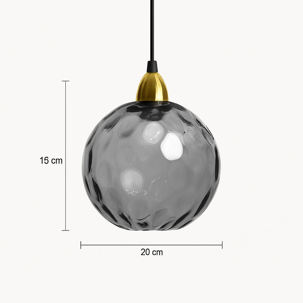 plafonnier classique en verre coloré design nordique pour intérieur