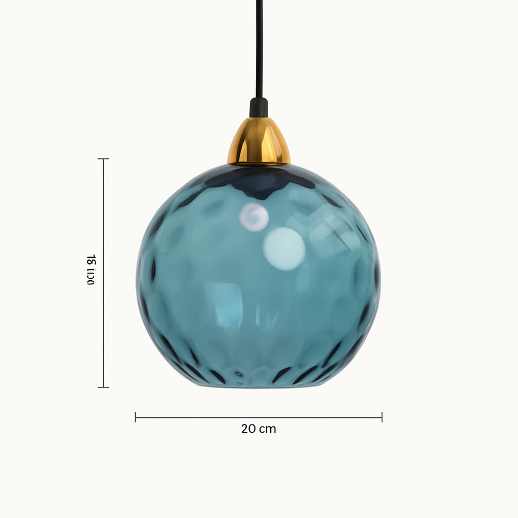 plafonnier classique en verre coloré design nordique pour intérieur