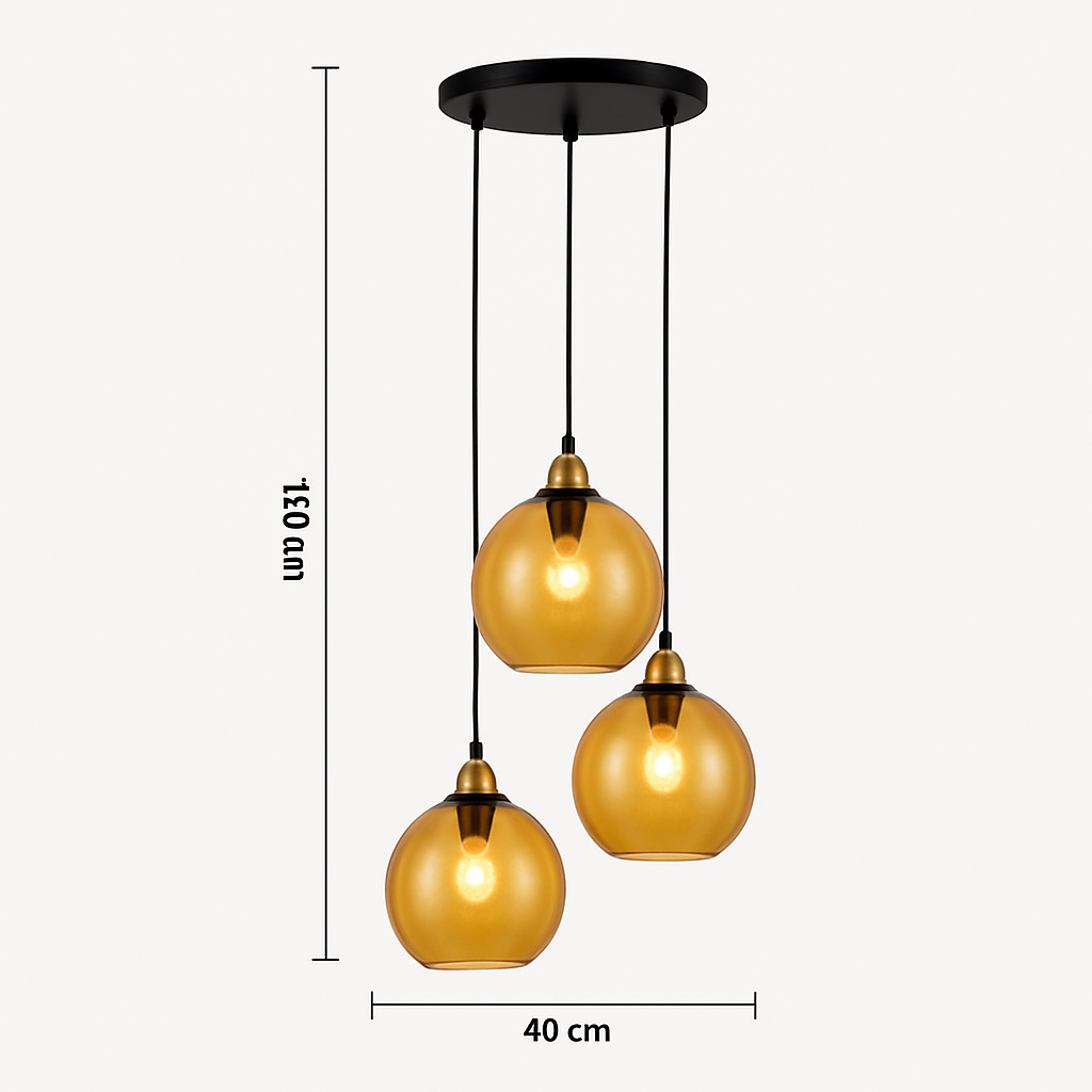 plafonnier classique en verre coloré design nordique pour intérieur
