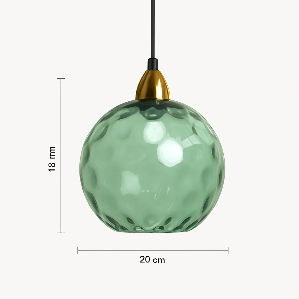 plafonnier classique en verre coloré design nordique pour intérieur