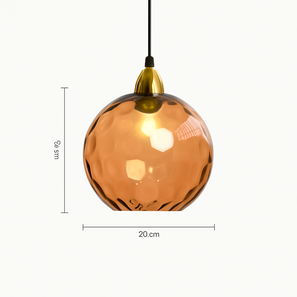 plafonnier classique en verre coloré design nordique pour intérieur
