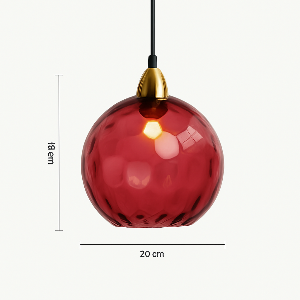 plafonnier classique en verre coloré design nordique pour intérieur