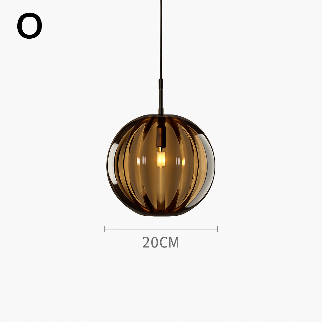 plafonnier classique en verre coloré design nordique pour intérieur