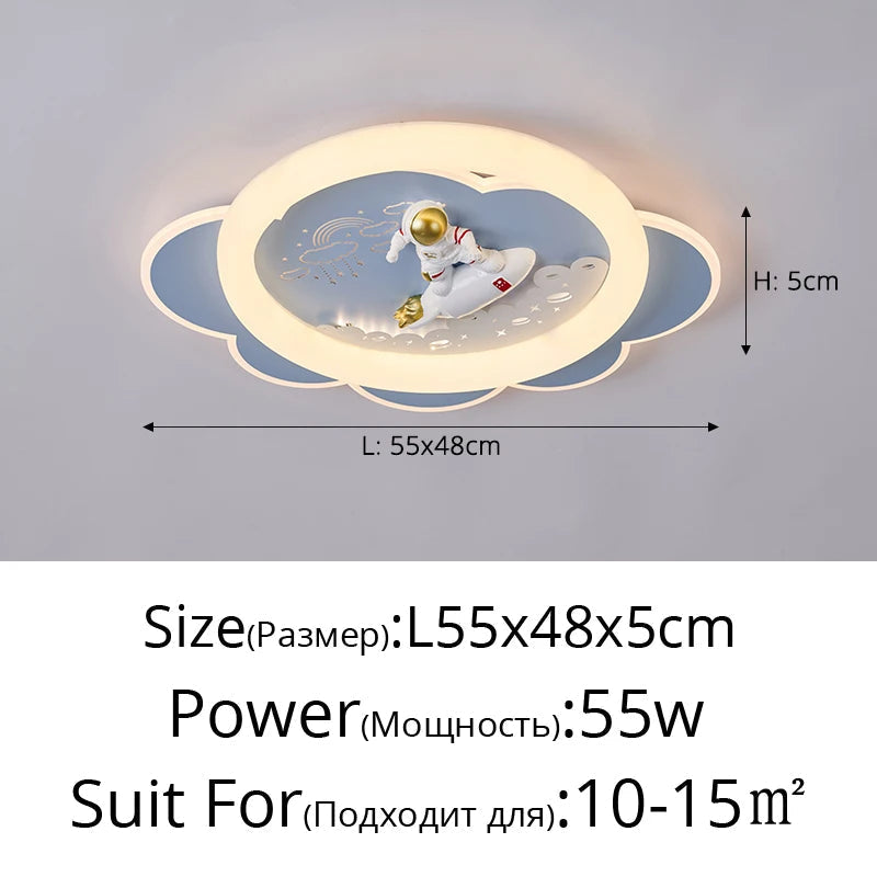 plafonnier créatif led pour chambre d enfant protection des yeux