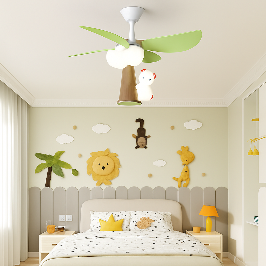 plafonnier créatif moderne enfant avec télécommande et lumière intégrée