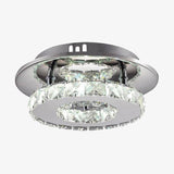 Plafonnier cristal LED et base chromée Hallway