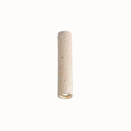 Plafonnier spot cylindrique en pierre naturelle