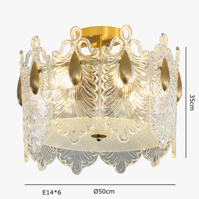 plafonnier de luxe 	 avec lumière led et contrôle lamparas
