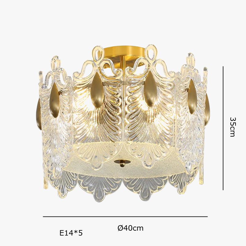 plafonnier de luxe 	 avec lumière led et contrôle lamparas