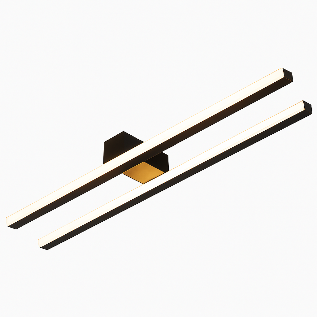 Plafonnier design industriel LED avec barre lumineuse Warren