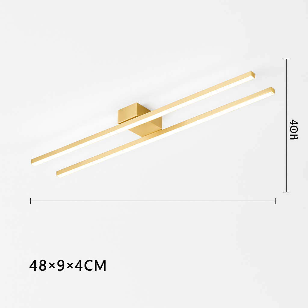 Plafonnier design industriel LED avec barre lumineuse Warren