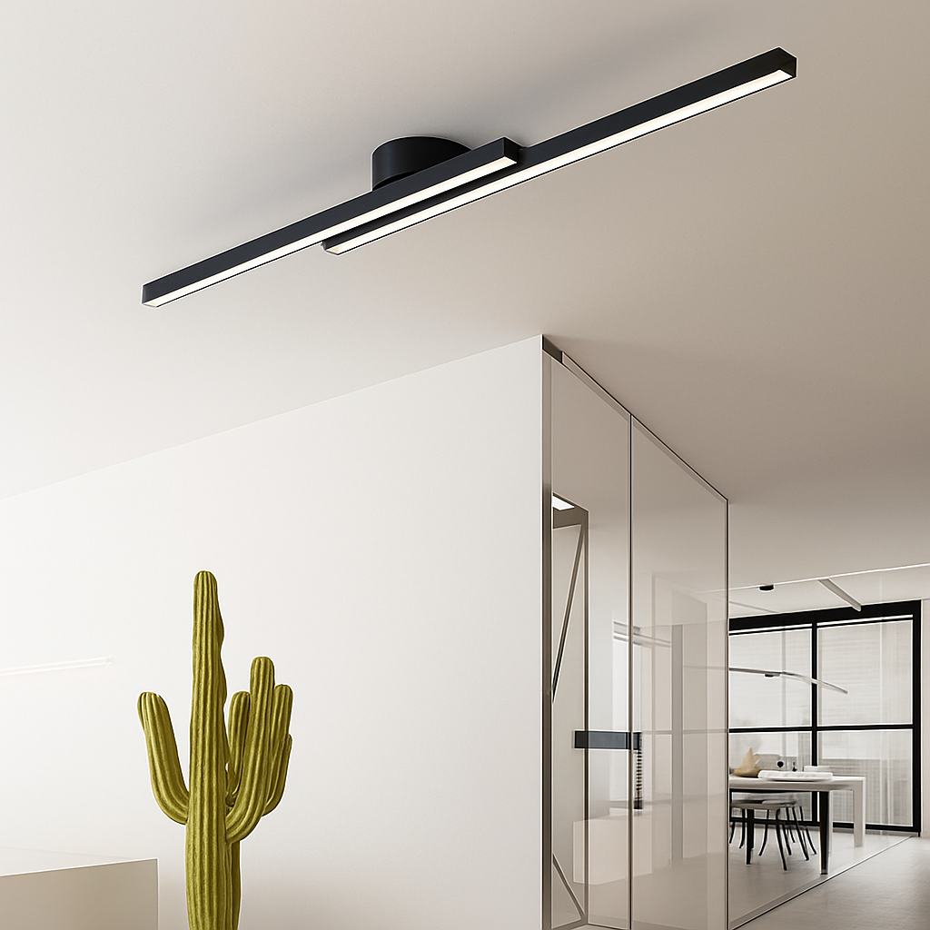 Plafonnier design LED linéaire et minimaliste Dallas