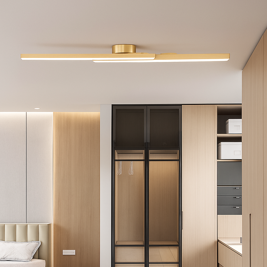 Plafonnier design LED linéaire et minimaliste Dallas