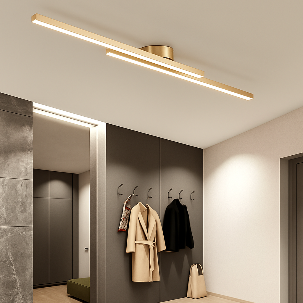 Plafonnier design LED linéaire et minimaliste Dallas