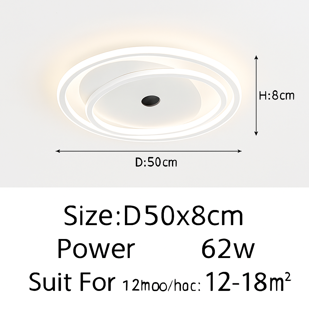 plafonnier design minimaliste pour un éclairage d'ambiance élégant